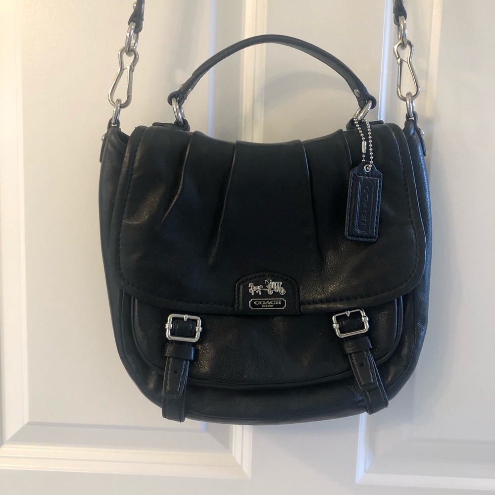 Coach Black Leather Crossbody Bag